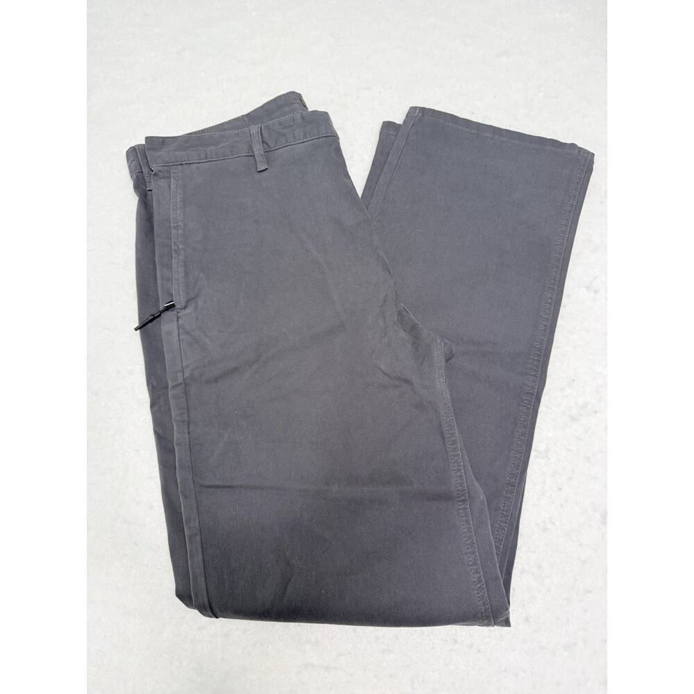 BARNEY COOLS Gray Pants 34x32 Straight Leg Flat Front Pre-Owned
